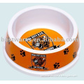 Lovely design melamine plastic dog food container bowl